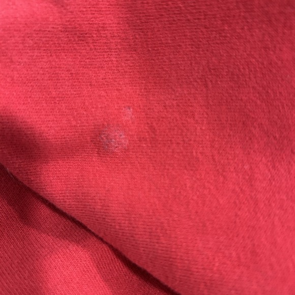 The North Face Men's Size Large Hooded Sweatshirt Red and Blue Hoodie Pullover - Picture 7 of 10